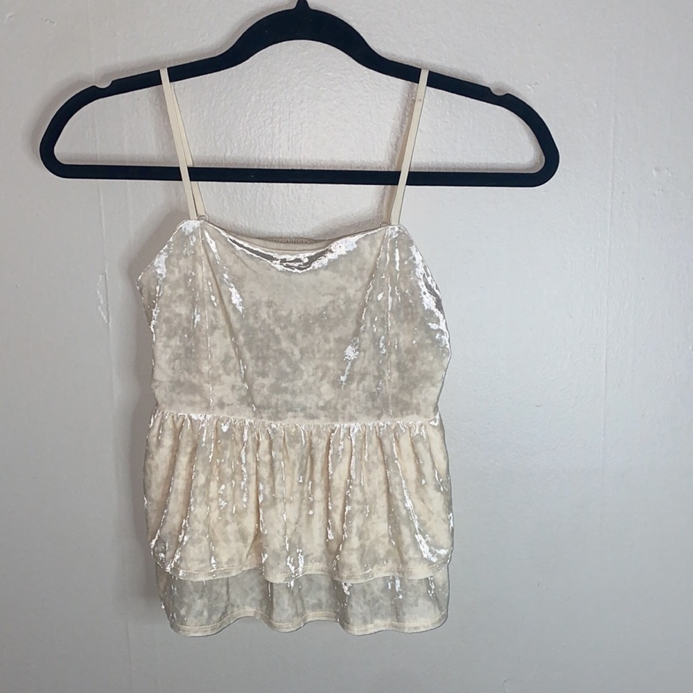 🪼NWT American Eagle Crushed Velvet Fit And Flare Top!
